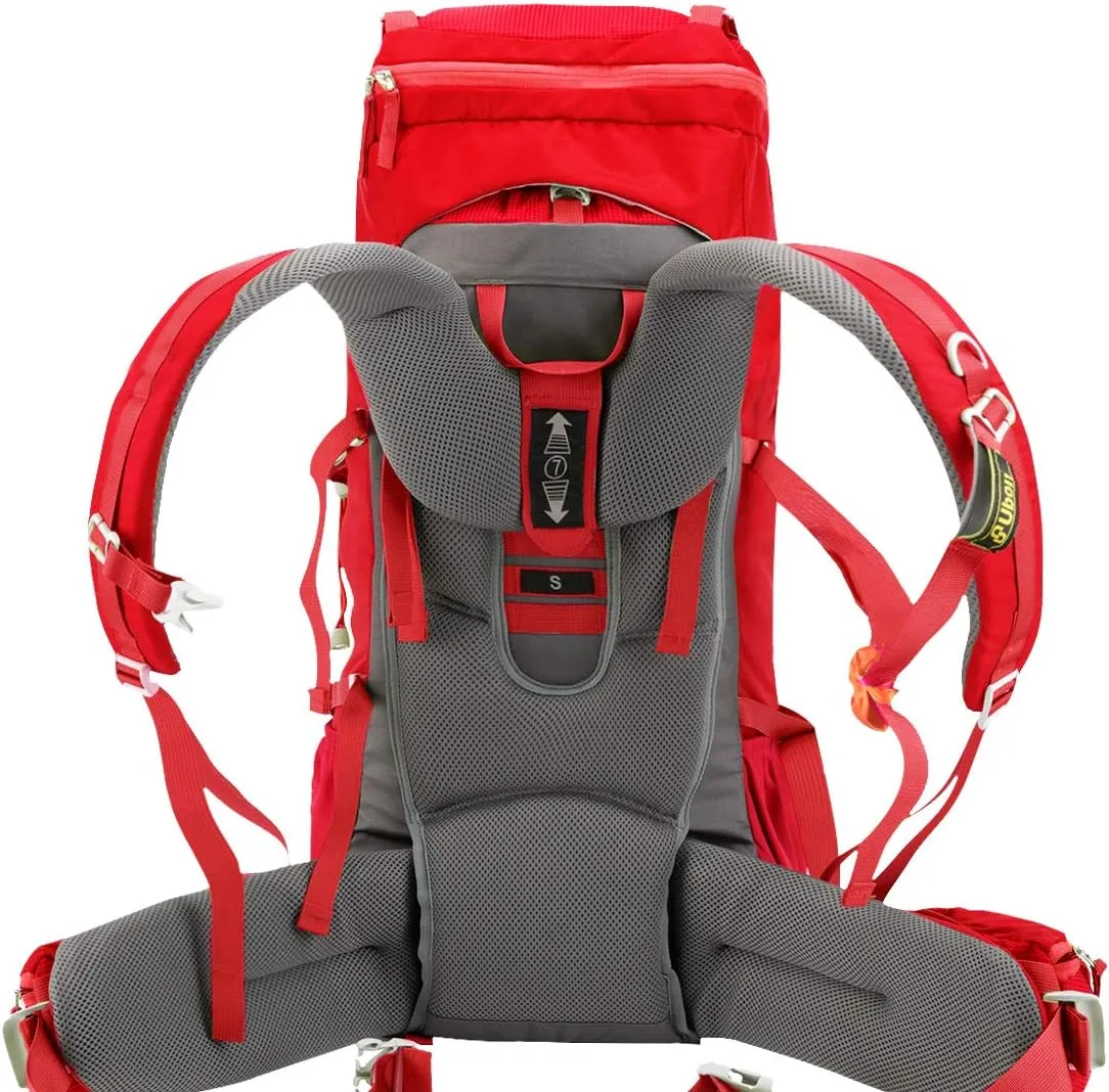 Ubon 60L Internal Frame Hiking Backpack Waterproof Camping Backpack with Rain Cover
