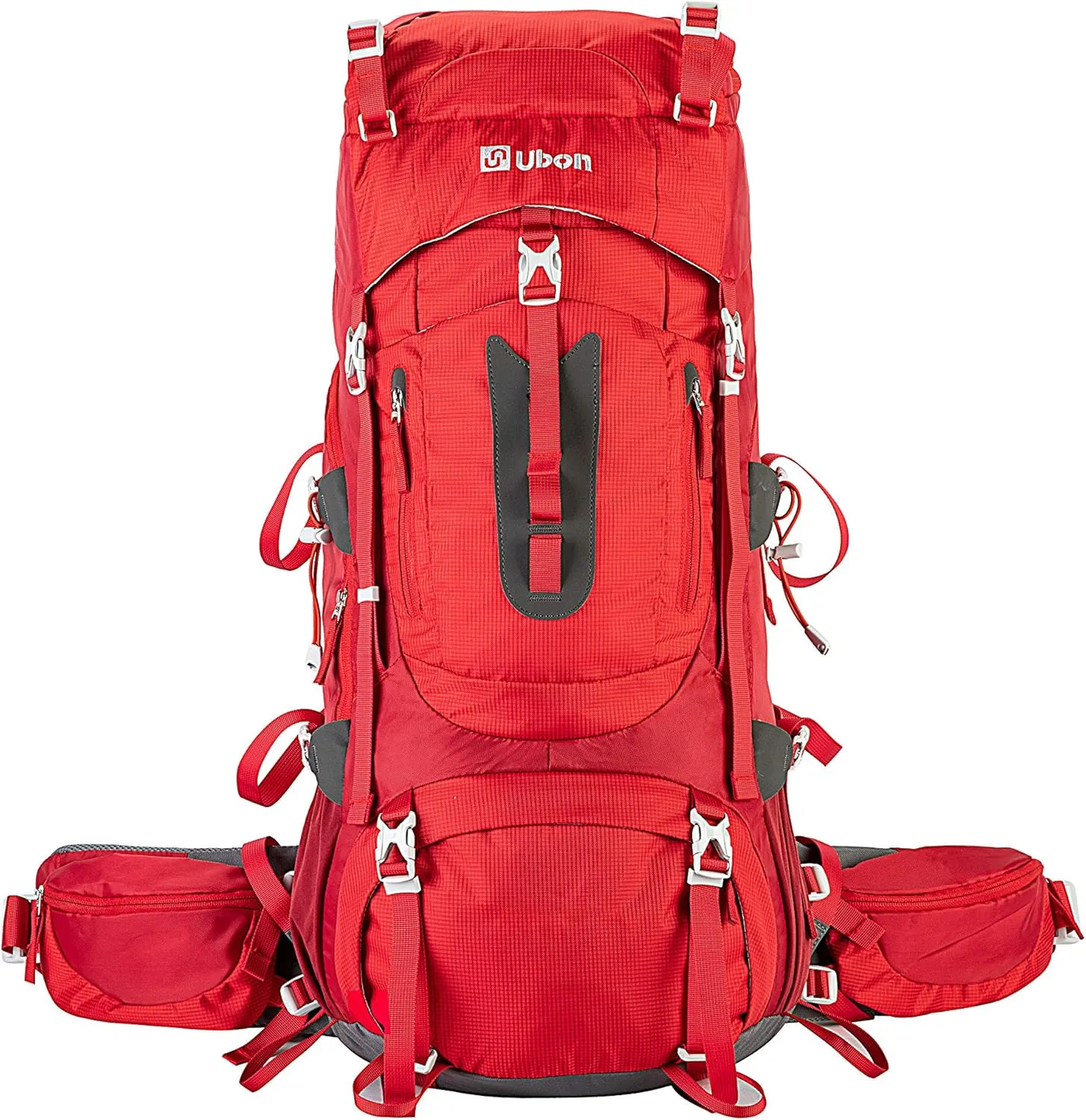 Ubon 60L Internal Frame Hiking Backpack Waterproof Camping Backpack with Rain Cover