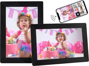 Uhale Digital Picture Frame 1280x800 HD IPS Touch Screen Digital Photo Frame 10.1 Inch WiFi Digital Frame 16GB Storage,SD Card Slot,Auto-Rotate Slideshow,via Uhale Send Videos and Photos remotely