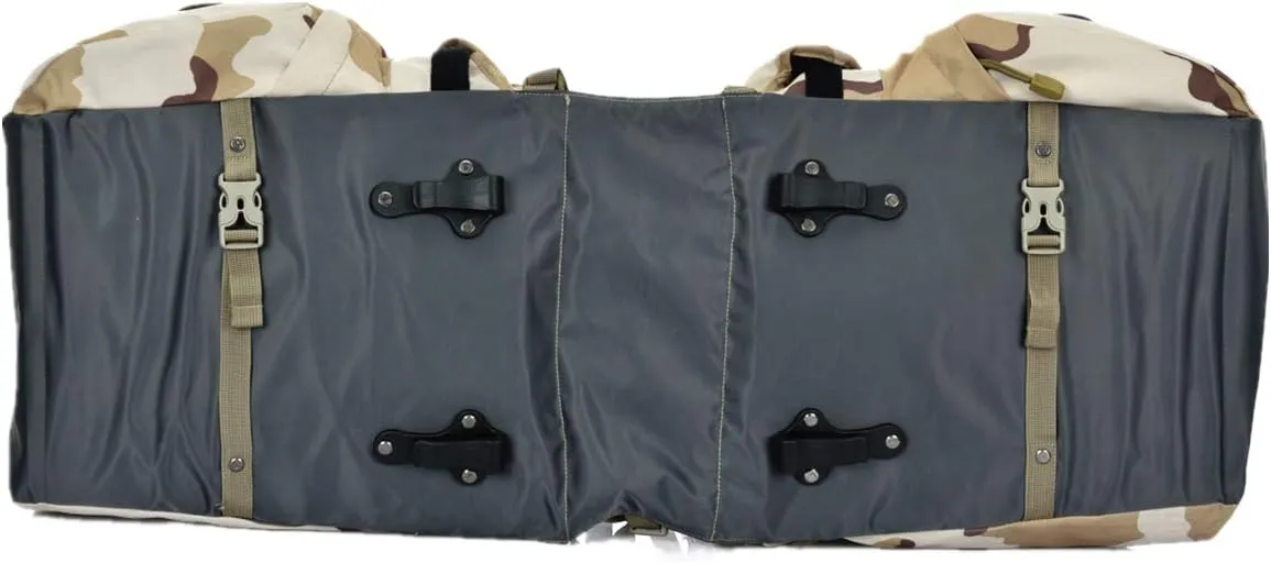 UNISTRENGH 50L Bike Panniers Bicycle Commuting Bag Waterproof Saddle Bags with Rain Cover for Bicycle Rear Rack Carrier (SanSha Camouflage)