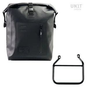 UNIT GARAGE KHALI SIDE PANNIER IN TPU   LEFT SUBFRAME TRIUMPH SCRAMBLER 400 X AND SPEED 400