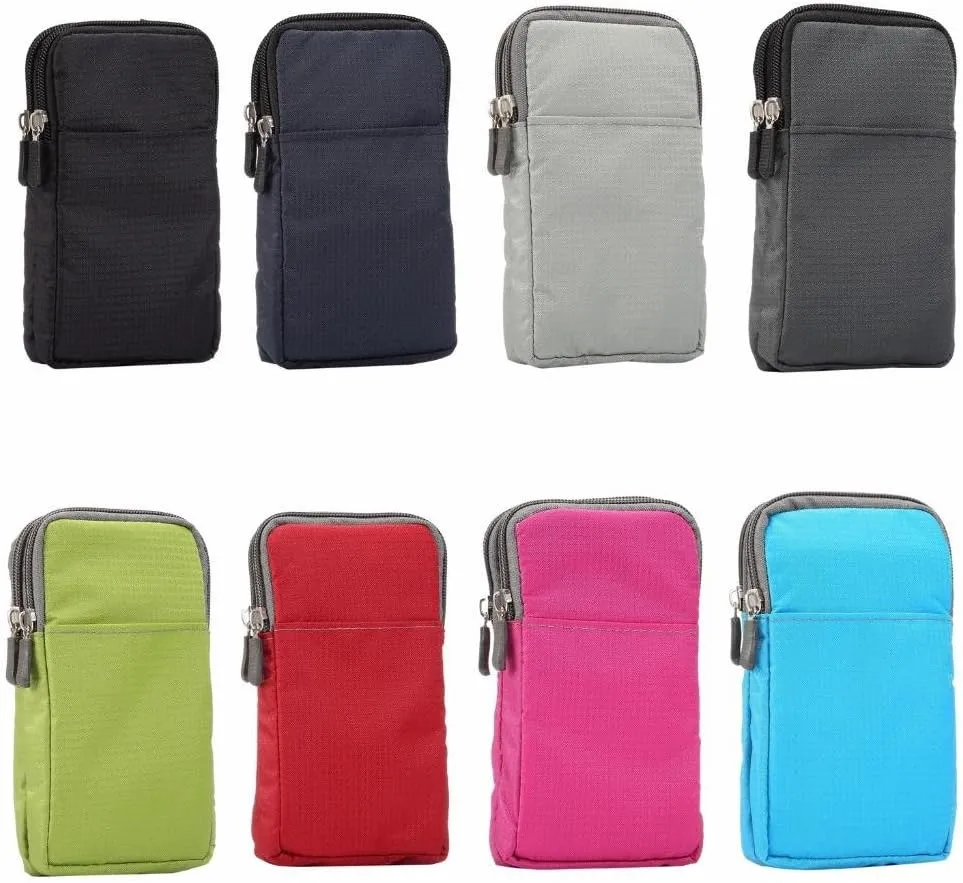 Universal Crossbody Cell Phone Purse Waist Pack Bag for Outdoor Sports Moblie Phone Carrying Cases Shoulder Belt Bag Pouch for iPhone 7 6/6S Plus Samsung Galaxy Phones Under 6.0'' from WaitingU