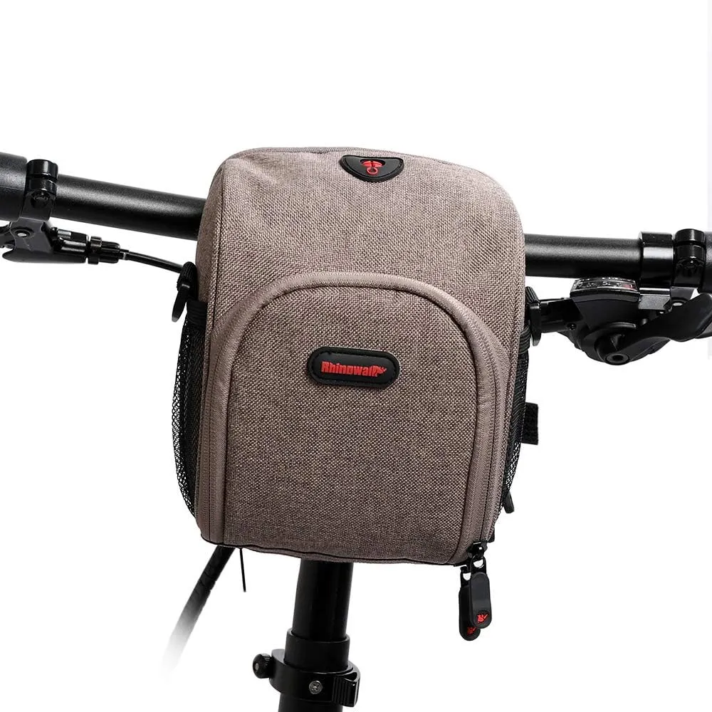 UPANBIKE Bike Handlebar Bag,Mountain Bike Pouch Multifunctional Bicycle Front Frame Top Tube Storage Bag with Shoulder Strap and Rain Cover