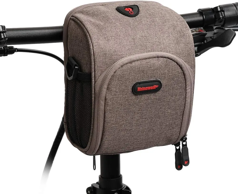 UPANBIKE Bike Handlebar Bag,Mountain Bike Pouch Multifunctional Bicycle Front Frame Top Tube Storage Bag with Shoulder Strap and Rain Cover