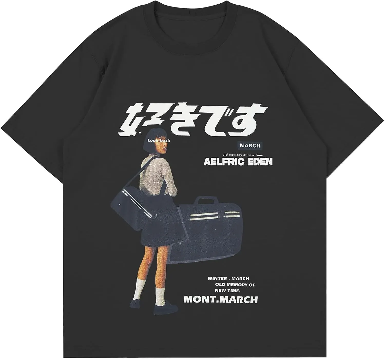 Vamtac Graphic Tees Mens Graphic T-Shirts Japanese Y2k Shirt Vintage Tee Harajuku Tops