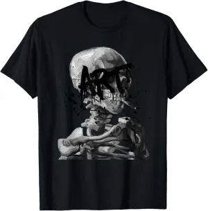 van gogh skeleton skull art streetwear graphic tee T-Shirt