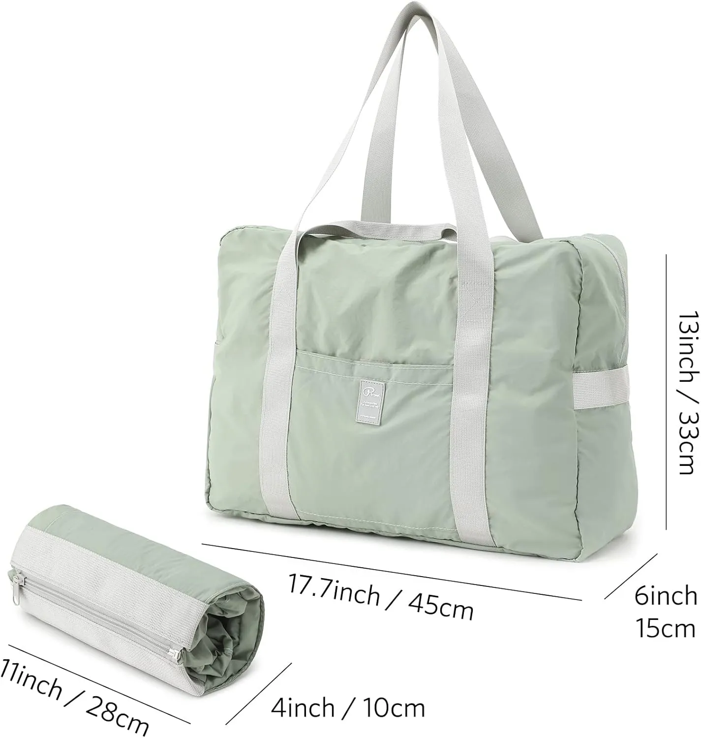 VanFn Foldable Travel Duffel Bag, Sports Duffels Gym Bag, Rainproof Nylon Totes, Sports Shoulder Handbag, Lightweight Duffle Bags For Women & Men, Outdoor Weekend Bag, P.Travel Series