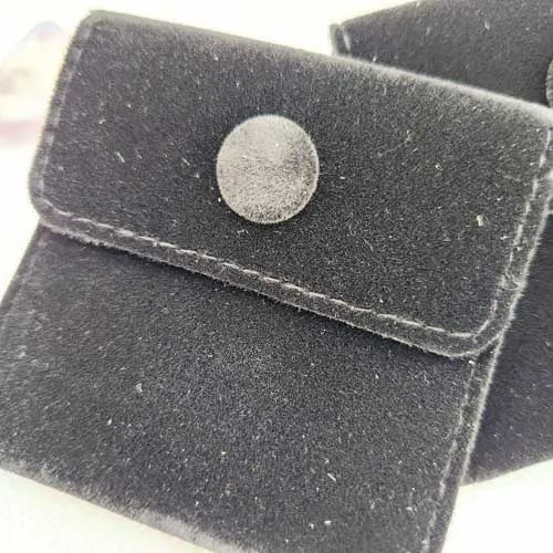 Velvet Pouch w. Snap Button (6.9x7cm)