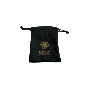 Velvet Rosary Pouch - Black - Set of 10