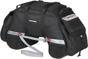 ViaTerra 100% Waterproof Claw Motorcycle Tail Bag (72L, Black) I Roll top Construction with Inner Liner I Free Outer Rain/Dust Cover I Fits Most Bikes