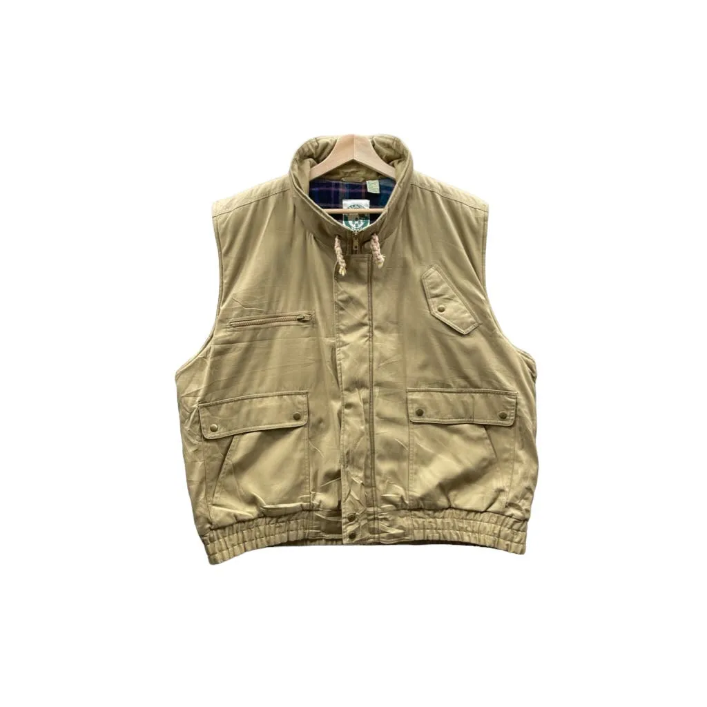 Vintage 1990's Appalachian Trail Flannel Insulated Outdoor Puffer Vest