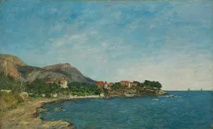 WALLKiART Famous Picture Painting Print Paintings Wall Art Beaulieu the Bay of Fourmis by Eugene Louis Boudin Abstract Artwork for Home Decor 60x90cm