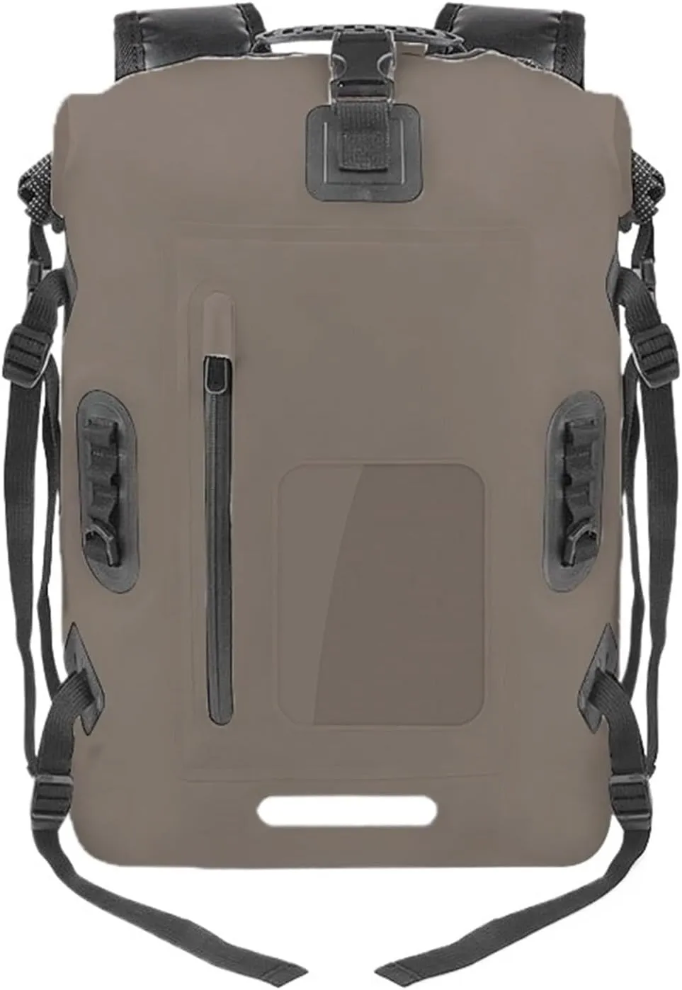Waterproof Dry Bag 30L Waterproof Drift Bag Swimming Backpack Large River Trekking Shoulder Diving Wet Dry Rafting Canoeing Kayak PVC Camping Bag for Swimming,Boating(Coffee)