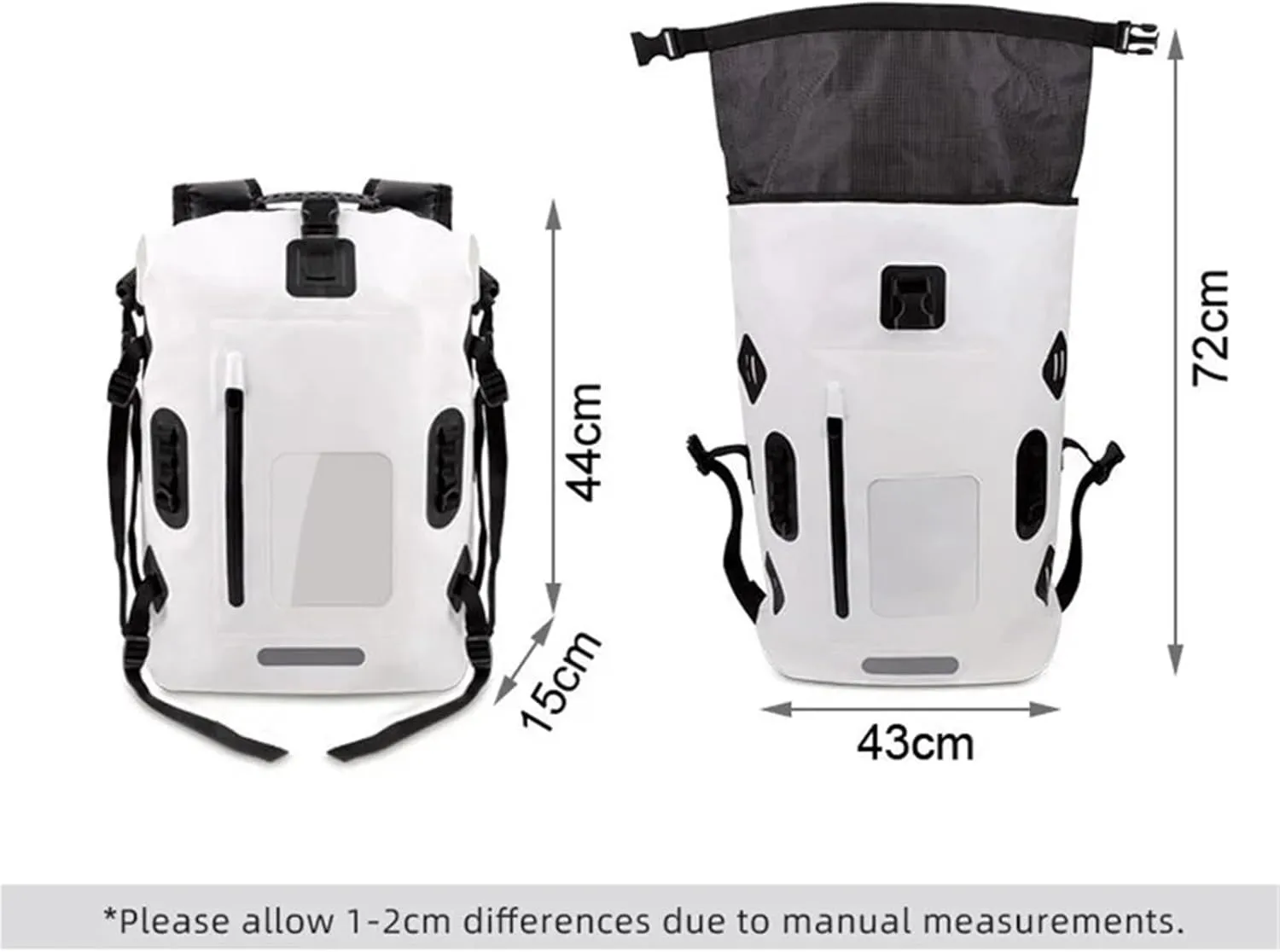 Waterproof Dry Bag 30L Waterproof Drift Bag Swimming Backpack Large River Trekking Shoulder Diving Wet Dry Rafting Canoeing Kayak PVC Camping Bag for Swimming,Boating(Coffee)