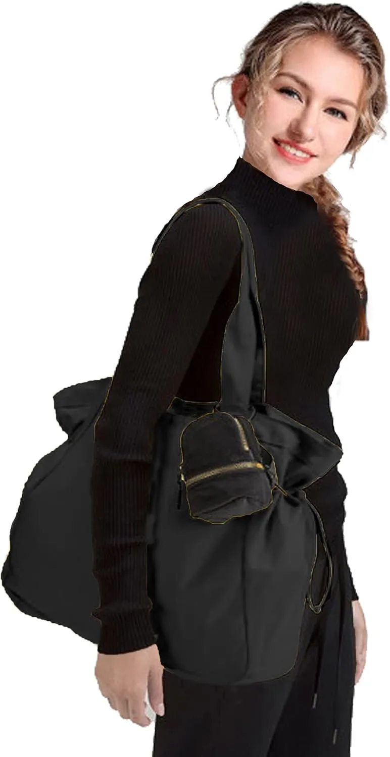 Waterproof Side-Cinch Shopper Bags Travel Tote Bags for women Shoulder Bag for Shopping Workout Beach 18L