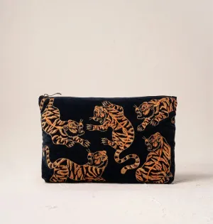 Wild Tiger Everyday Pouch - Charcoal