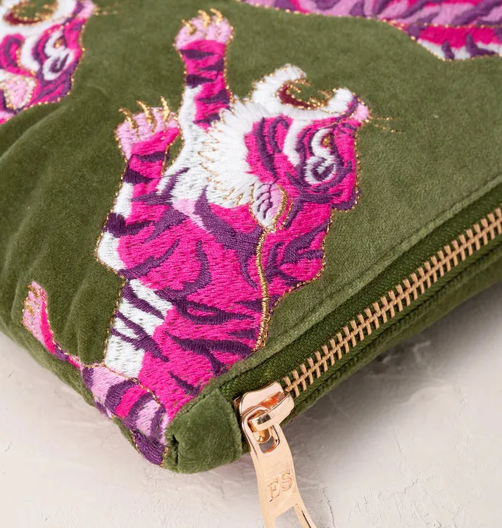 Wild Tiger Everyday Pouch - Fern Green