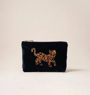 Wild Tiger Mini Pouch - Charcoal