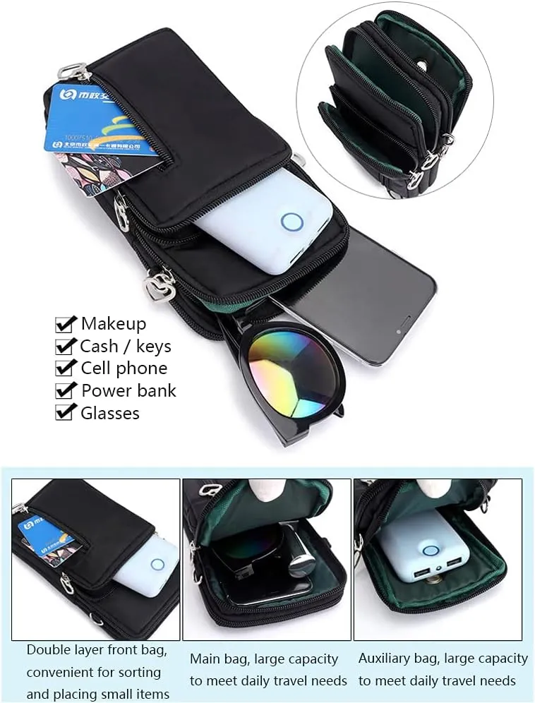 Women Crossbody Cell Phone Purse Case Armband Bag for iPhone 12 13 Mini 14 15 Plus 11 Pro Max Google Pixel 6a 7a 8a 6 7 8 Pro