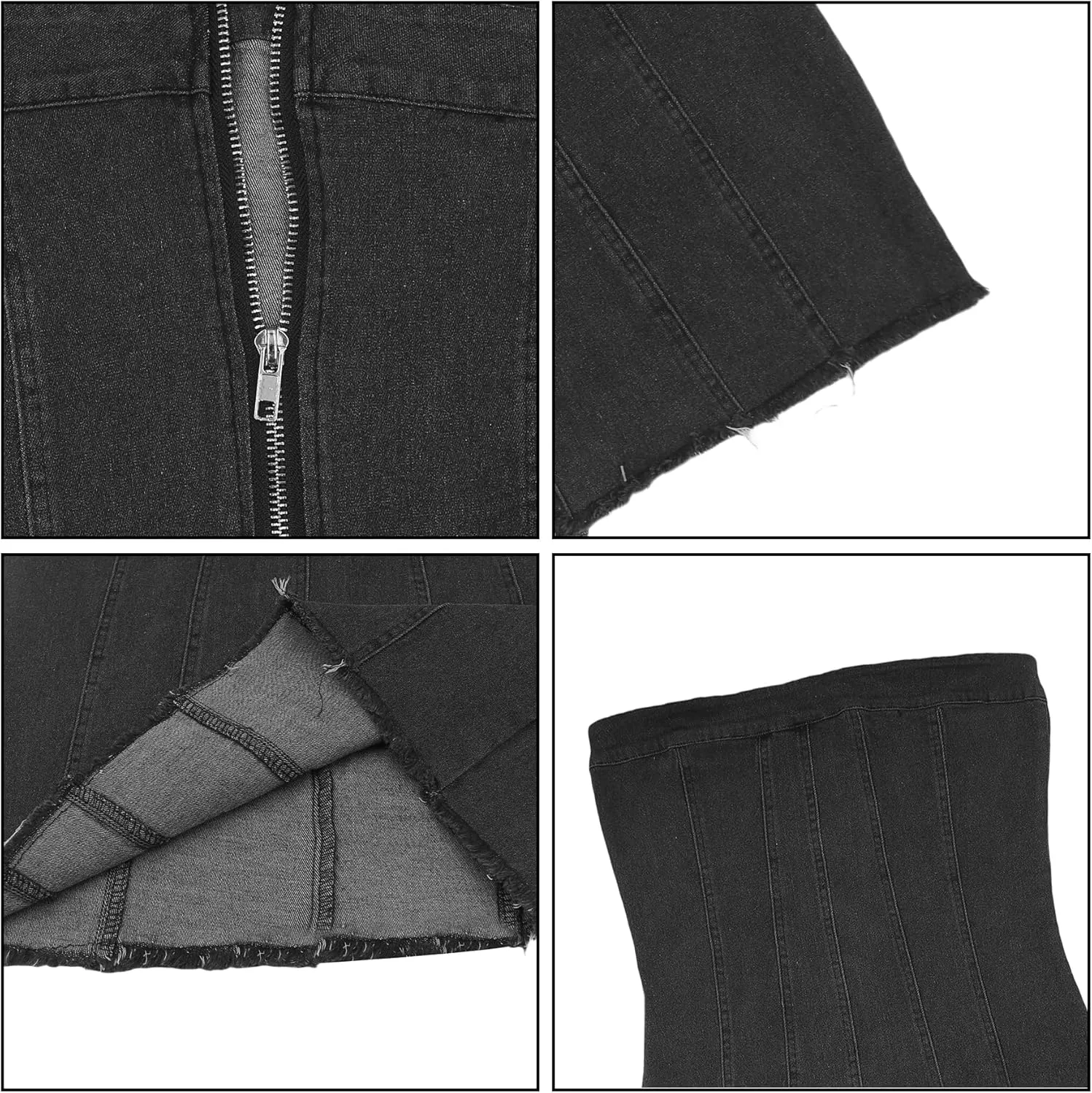 Women Sexy Strapless Tube Mini Dress 3D Print Denim Jeans Off Shoulder Bandeau Bodycon Dresses