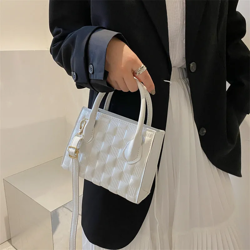 Women’s Crossbody Bag - Retro Square Checkered