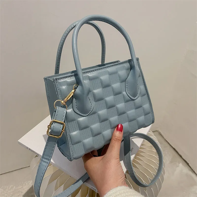 Women’s Crossbody Bag - Retro Square Checkered