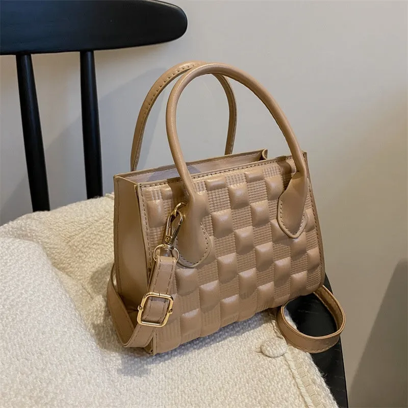 Women’s Crossbody Bag - Retro Square Checkered