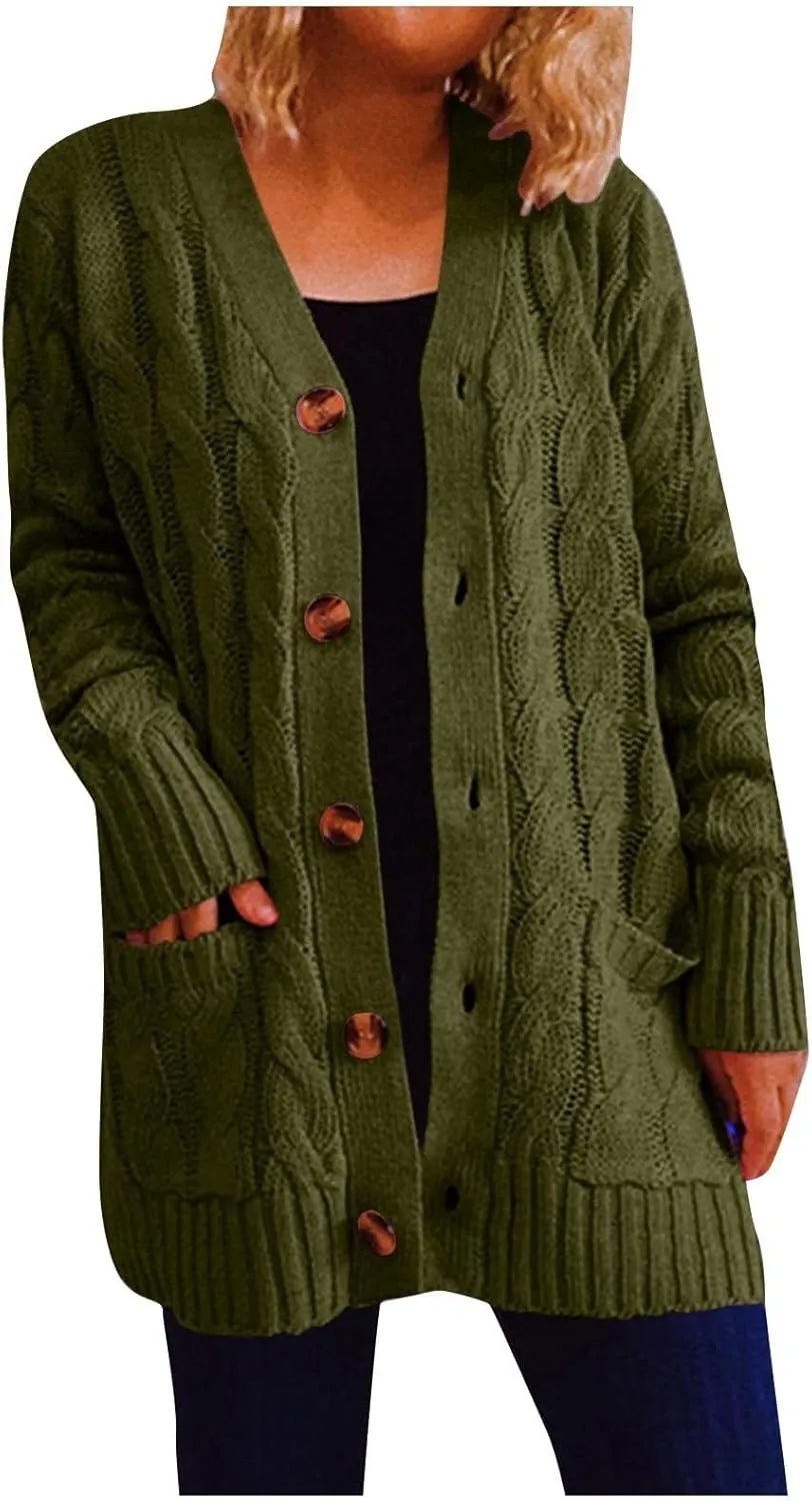 Women's Lightweight Cardigan Sweaters Casual Long Sleeve Open Front Drop Shoulder Oversized Fall Trendy Knitwear