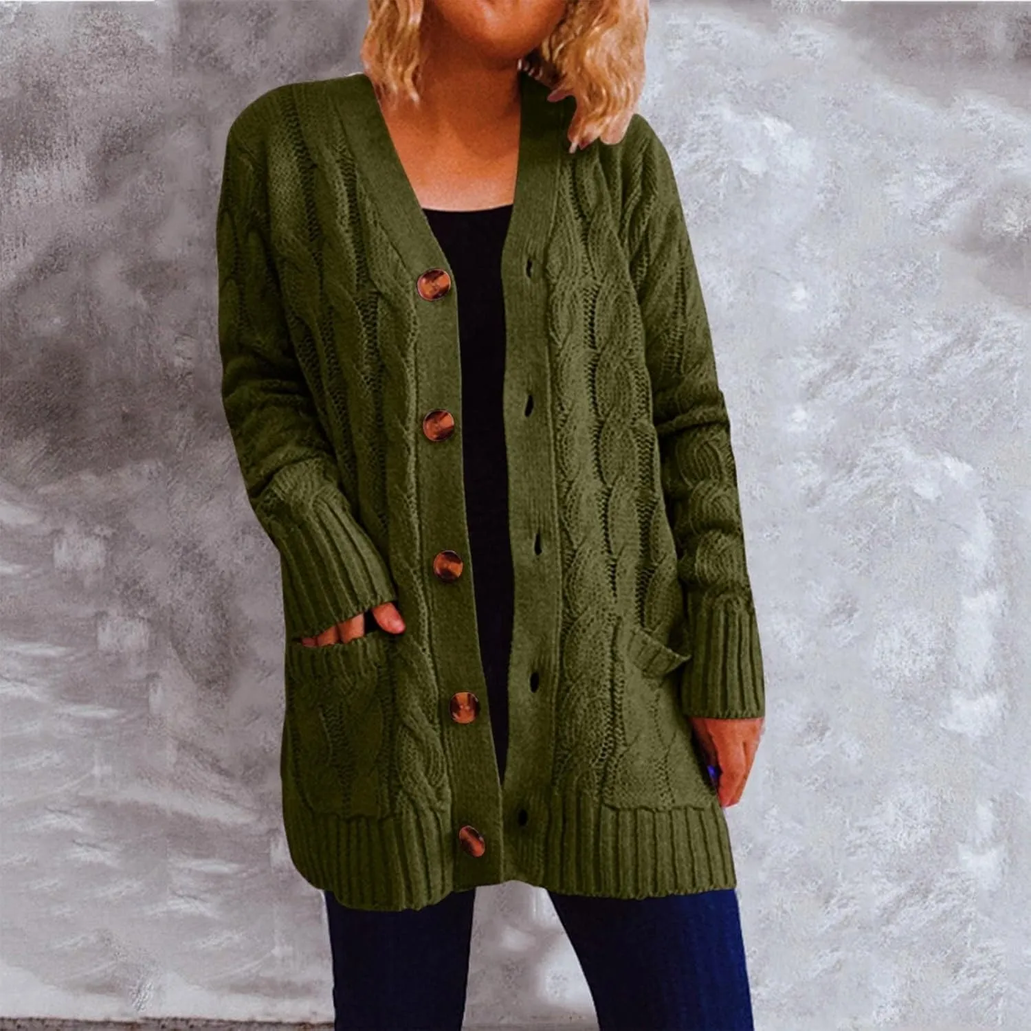 Women's Lightweight Cardigan Sweaters Casual Long Sleeve Open Front Drop Shoulder Oversized Fall Trendy Knitwear