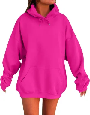 Women's Oversized Hoodie Pullover Streetwear Hip Hop Athletic Sweatshirts Casual Comfy Loose Shirt Tops with Pockets