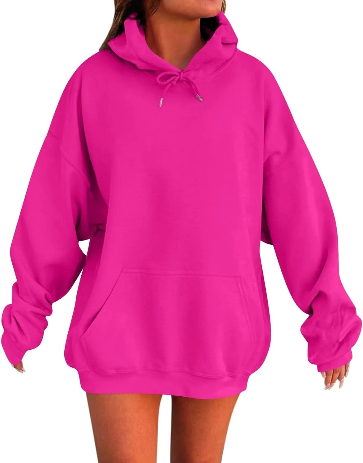 Women's Oversized Hoodie Pullover Streetwear Hip Hop Athletic Sweatshirts Casual Comfy Loose Shirt Tops with Pockets