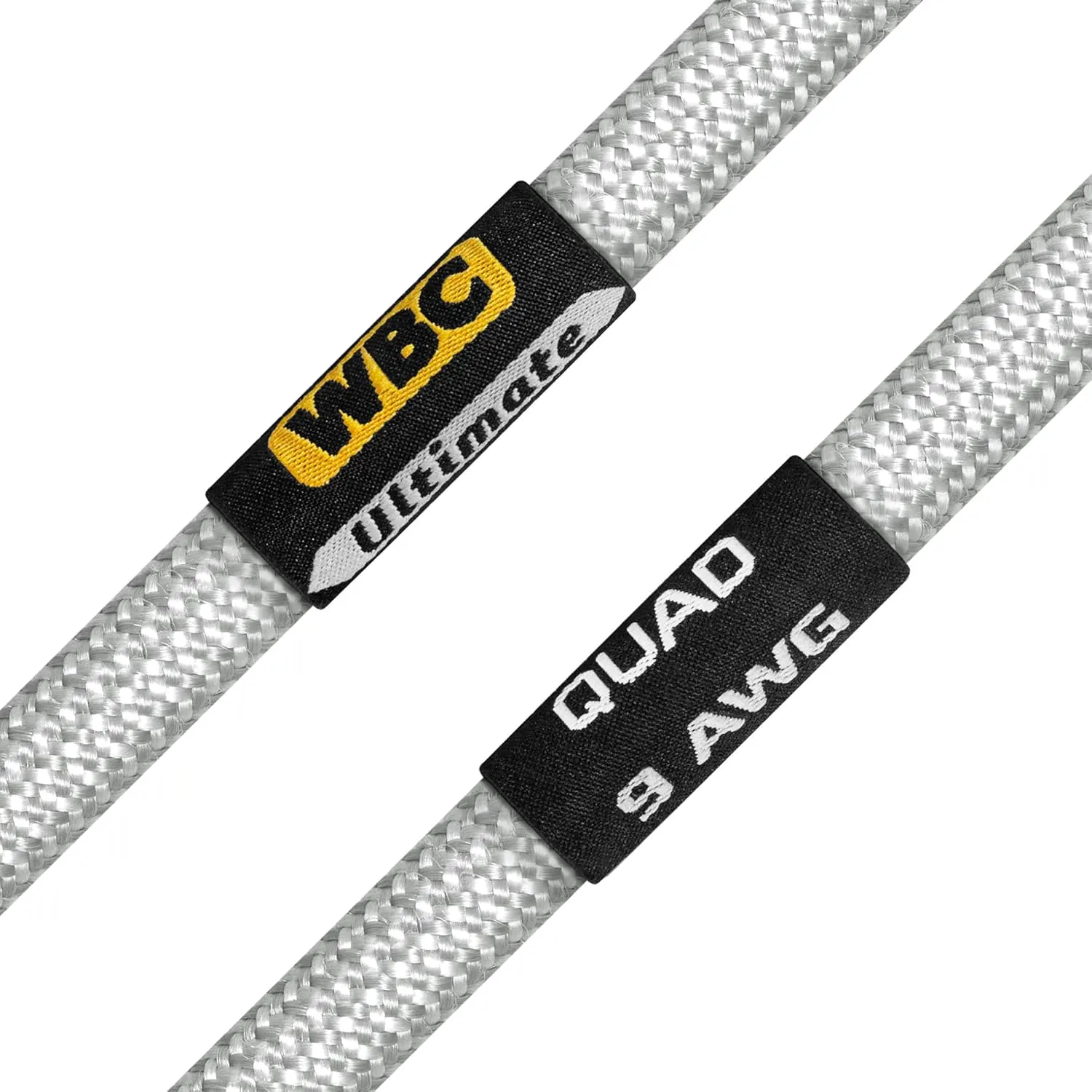 WORLDS BEST CABLES 6 Foot Ultimate - 9 AWG - Ultra-Pure OFC - Premium Audiophile HiFi Bi-Wire Speaker Cable Pair with Eminence Gold Banana Plugs & Silver Tweed Jacket
