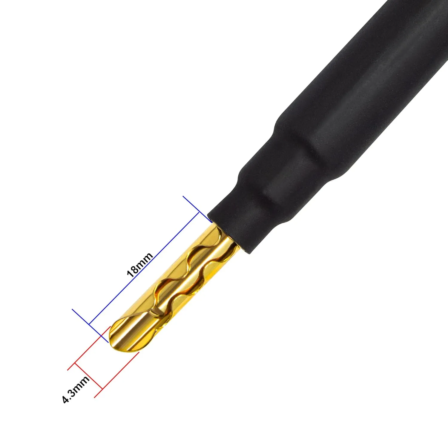 WORLDS BEST CABLES 6 Foot Ultimate - 9 AWG - Ultra-Pure OFC - Premium Audiophile HiFi Bi-Wire Speaker Cable Pair with Eminence Gold Banana Plugs & Silver Tweed Jacket