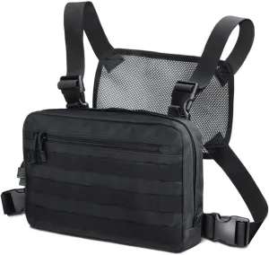 WYNEX Tactical Chest Rig Bag, Recon Kit Bags Combat EDC Front Pouch for Wargame