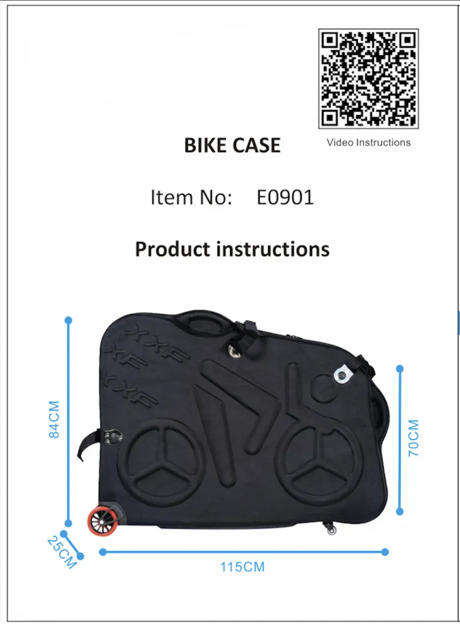 XXF E0901 EVA Bike Travel Case (Road Bike/upto 27.5ER MTB)