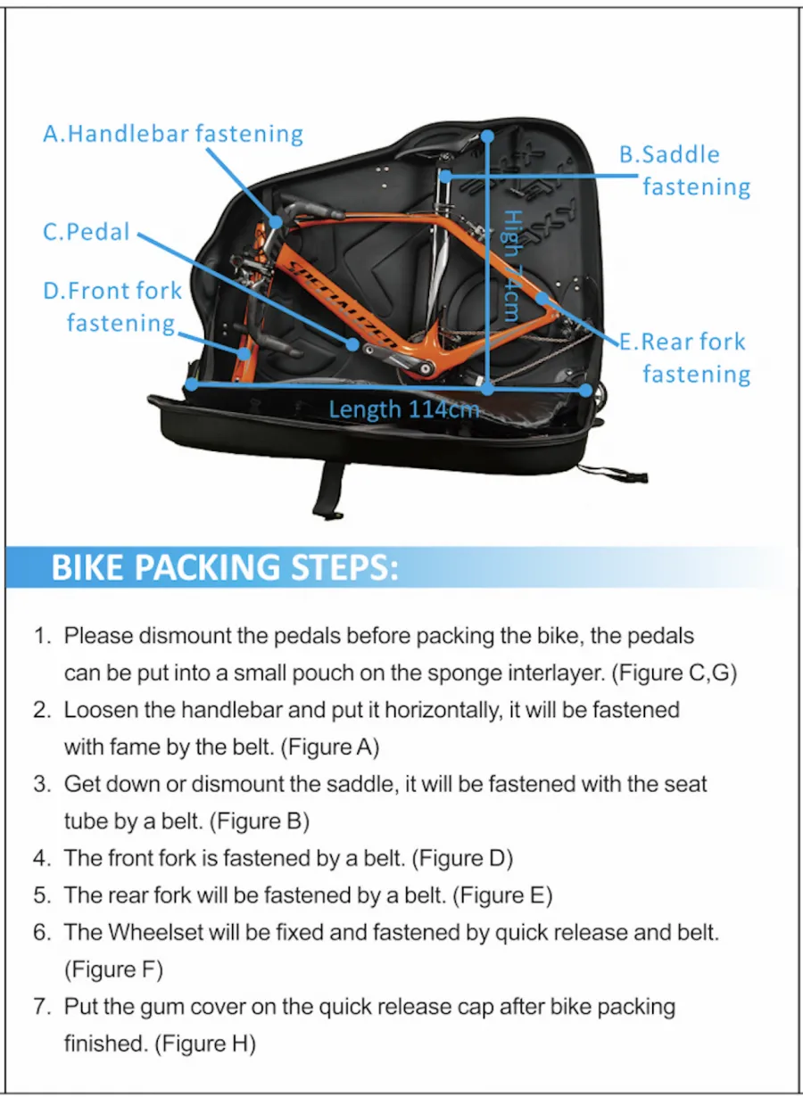 XXF E0901 EVA Bike Travel Case (Road Bike/upto 27.5ER MTB)