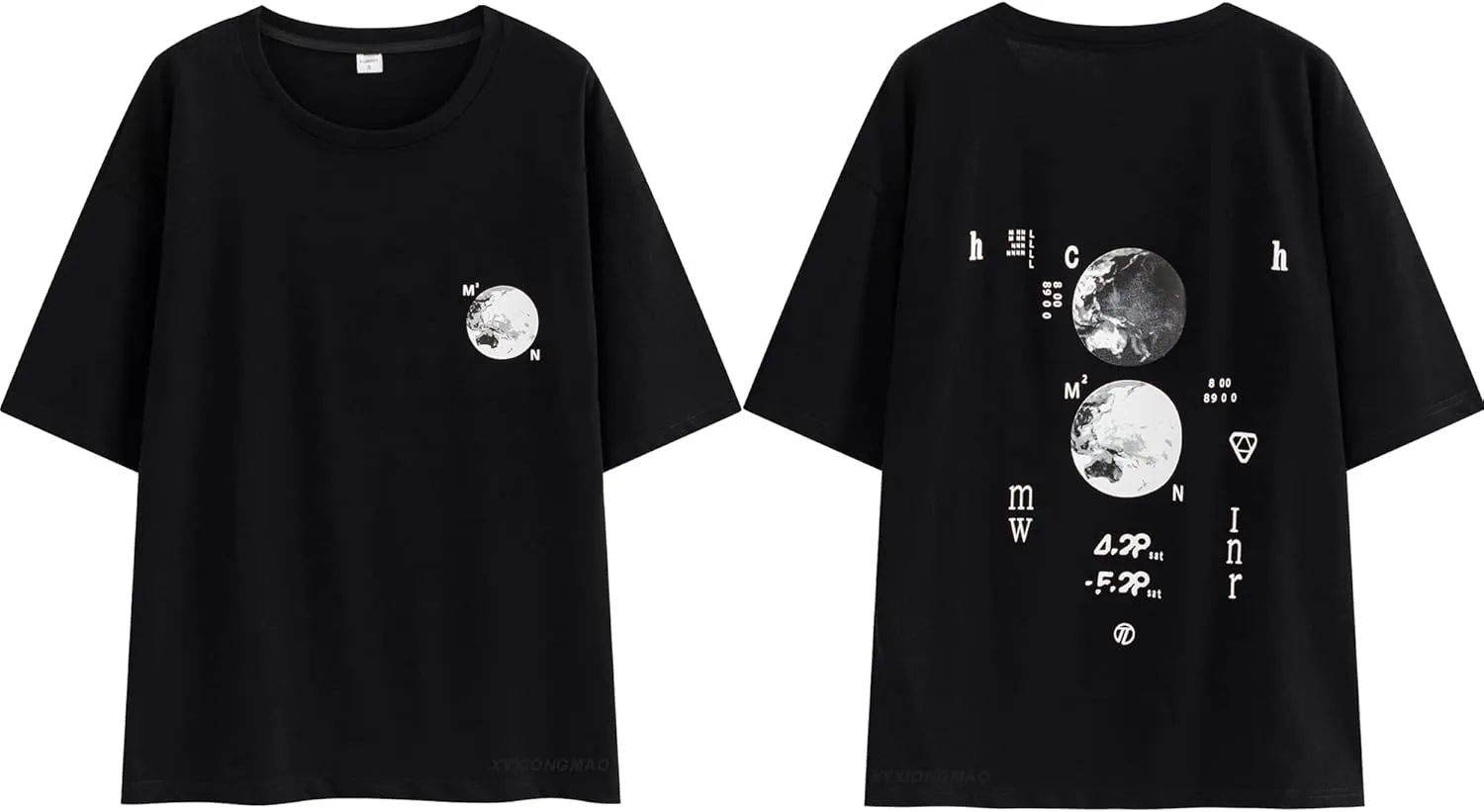 XYXIONGMAO Casual Sports Short-Sleeved T-Shirt Loose Cotton Japanese Streetwear Hip Hop Unisex Graphic Tees Shirts for Men