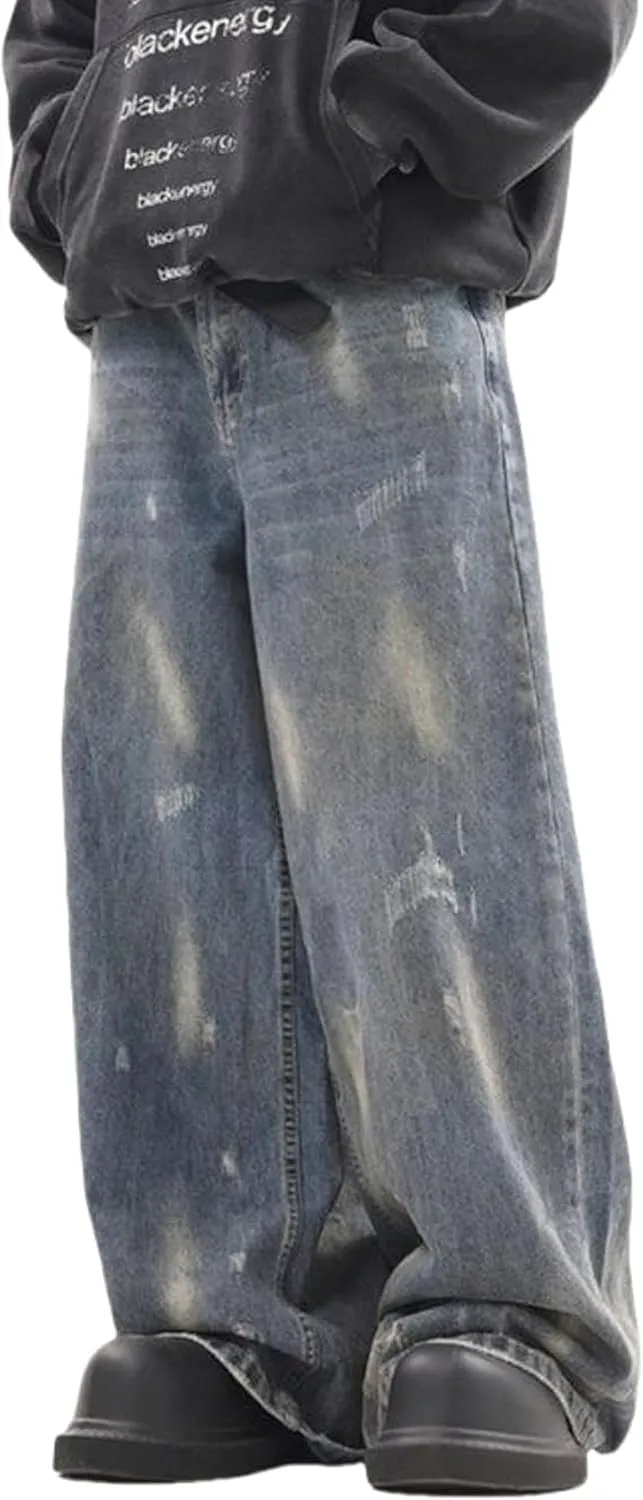 Y2k Hip Hop Pants Vintage Baggy Jeans Men Skater Streetwear Jeans Aesthetic Oversized Pants