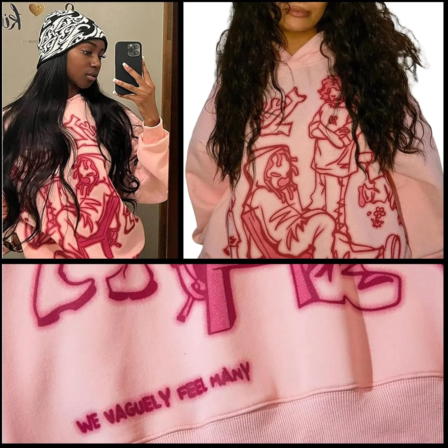 Y2k Hoodie Men Women Aesthetic Graphic Hoodies Pullover Sweatshirt Hip Hop Goth Grunge Harajuku Jacket