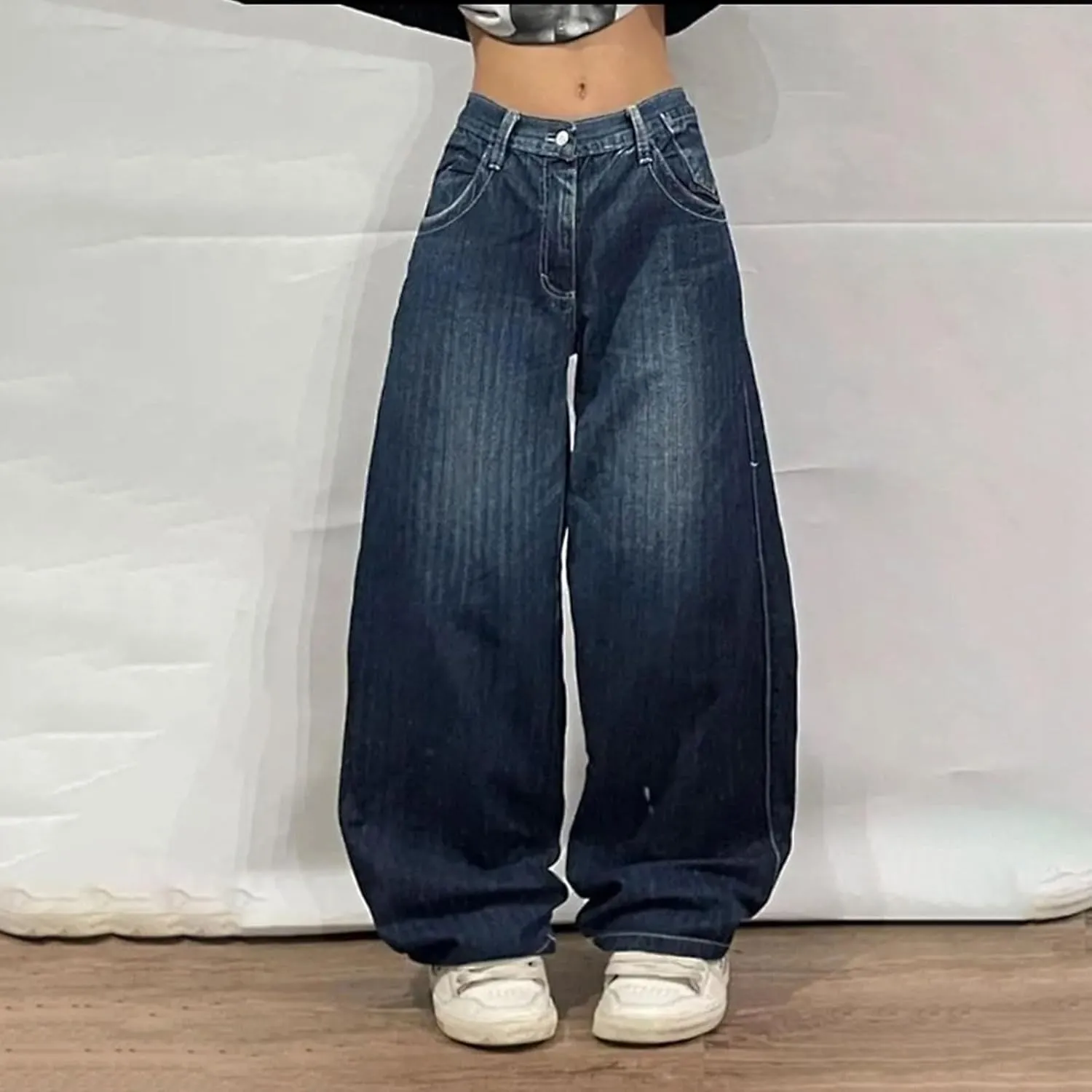 Y2k Vintage Hip Hop Jeans Baggy Skeleton Pants Graphic Printed Denim Jeans Grunge Gothic Oversized Pants Streetweear