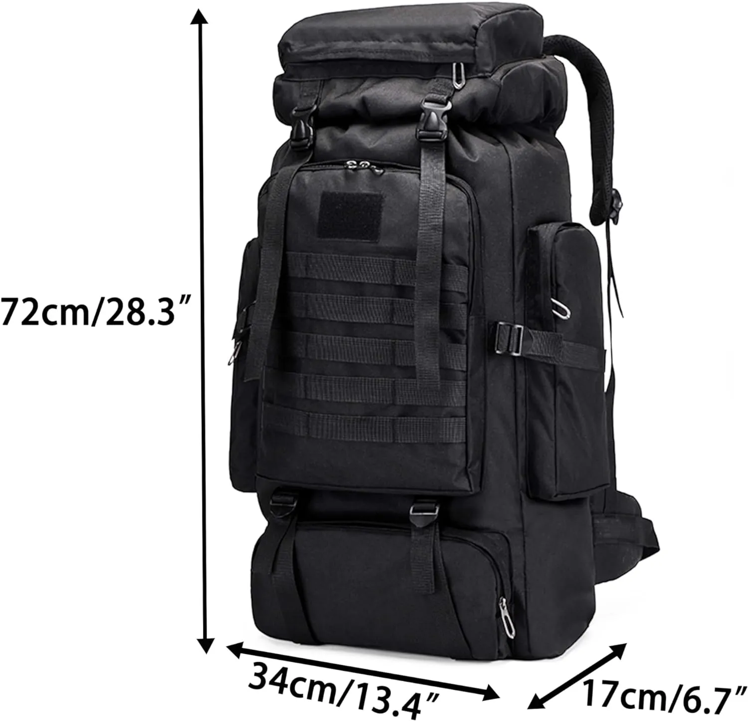 YFREAL 80L Hiking Camping Backpack,Hunting Backpack for Outdoor,Large Pack Waterproof,Tactical Backpack for Men Women