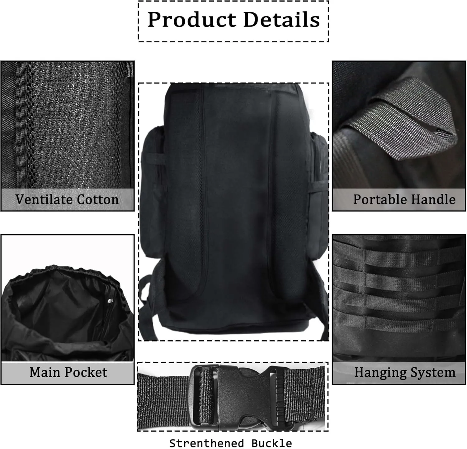 YFREAL 80L Hiking Camping Backpack,Hunting Backpack for Outdoor,Large Pack Waterproof,Tactical Backpack for Men Women