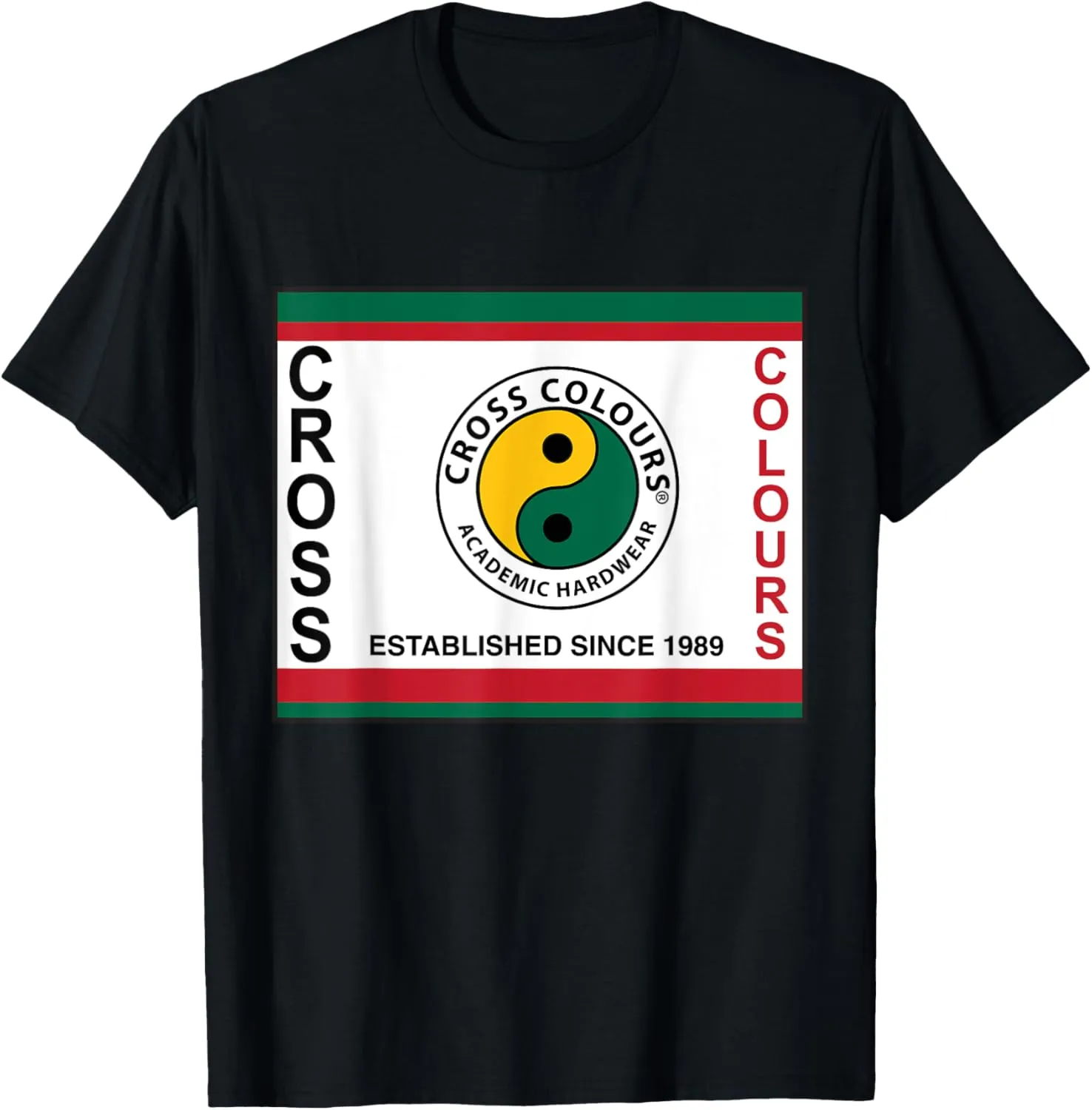 Yin Yang Label Logo | Retro Graphic 1990's Urban Vintage T-Shirt