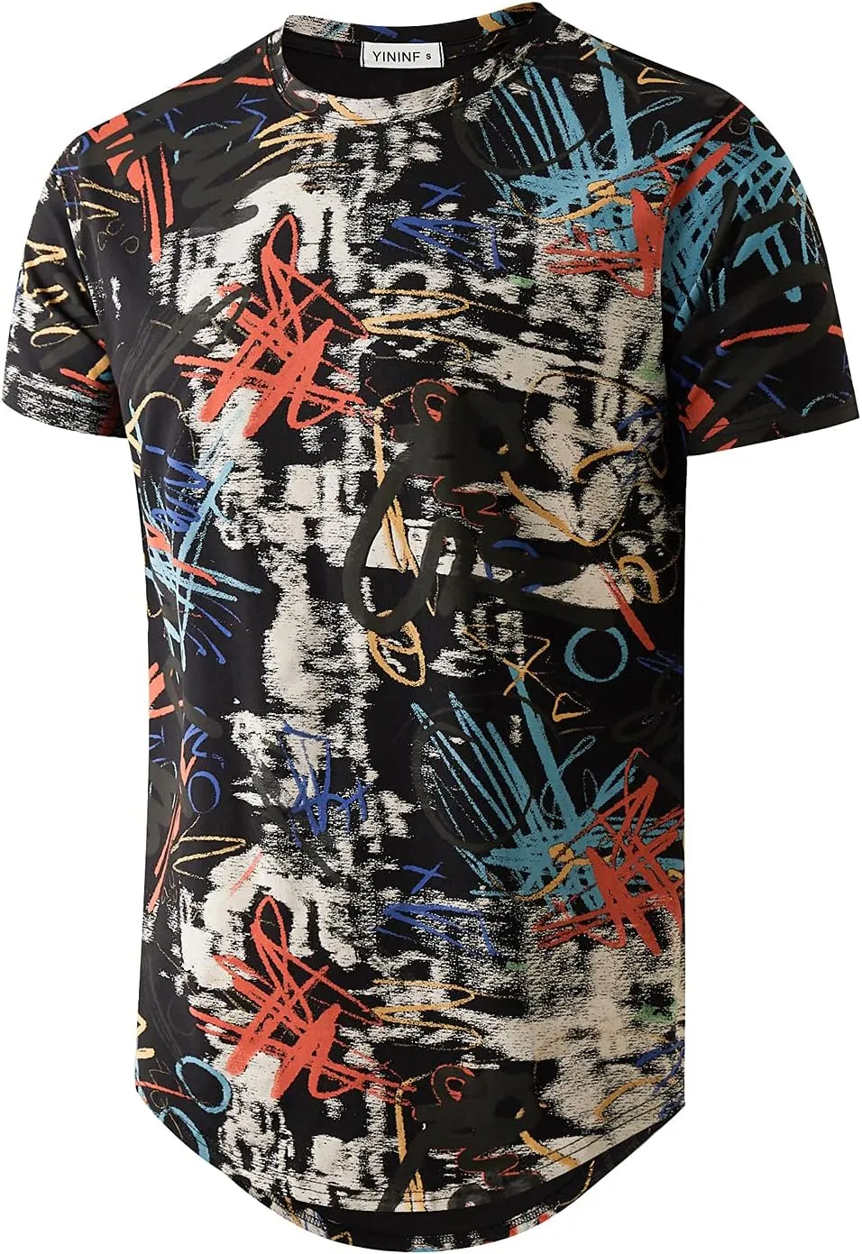YININF Mens Hipster Hip Hop Short Sleeve Print T-Shirt Shirts Men