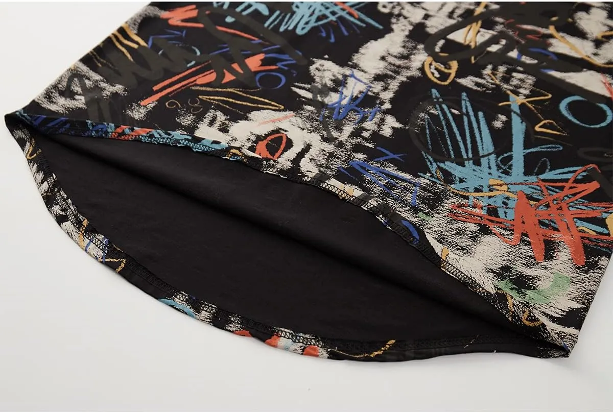 YININF Mens Hipster Hip Hop Short Sleeve Print T-Shirt Shirts Men