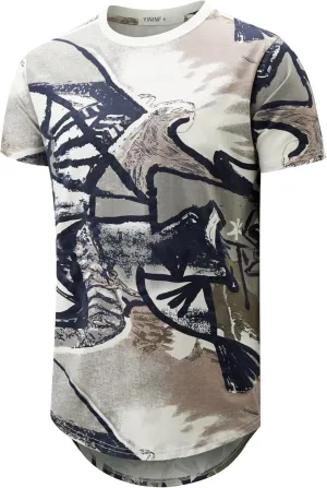 YININF Mens Hipster Hip Hop Short Sleeve Print T-Shirt Shirts Men
