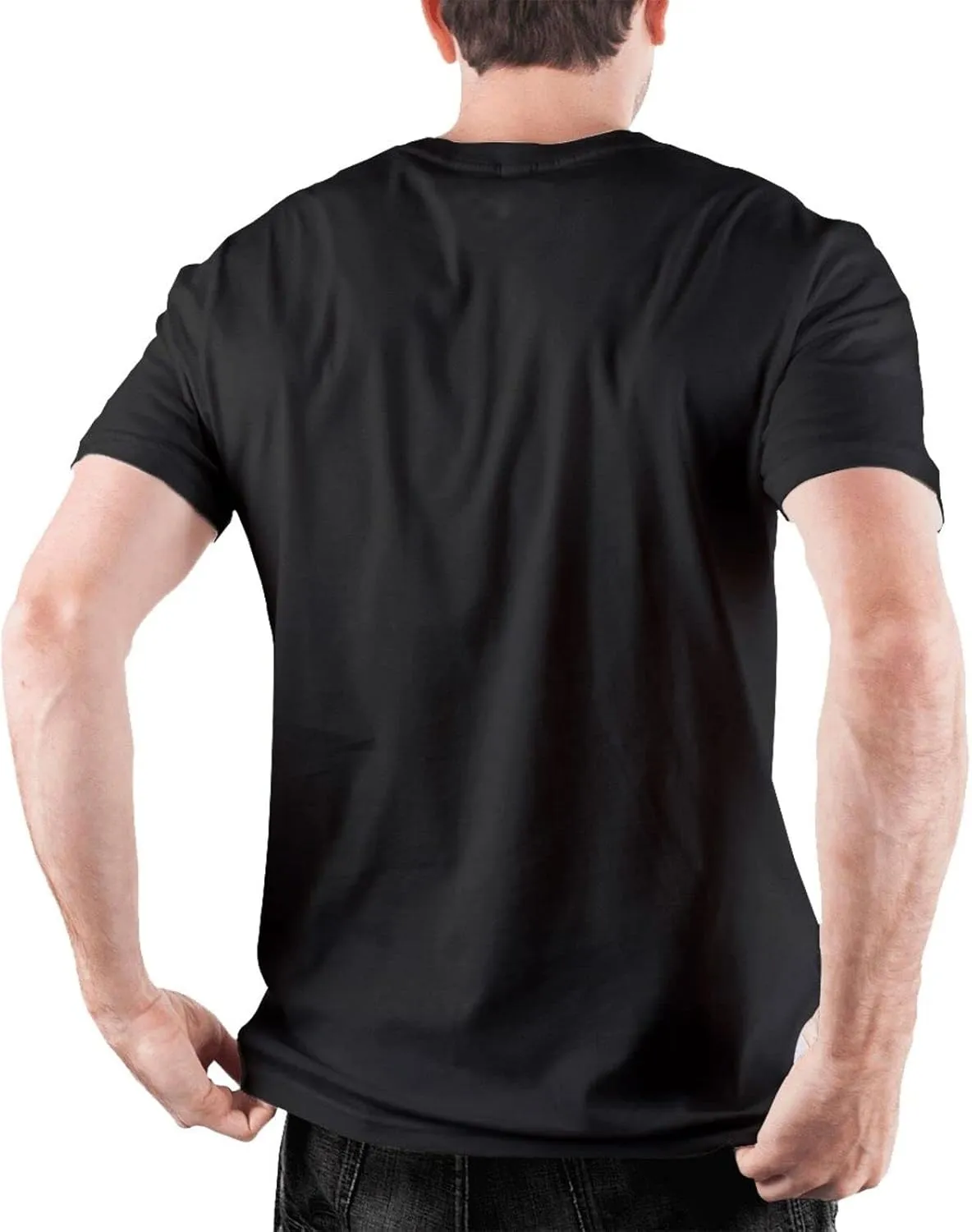 Youth Man's Short-Sleeve Shirt Hawaiian T Shirts Cotton Round Neck T-Shirt Tops Clothes for Men T-Shirts