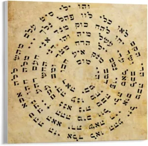 ZFASXZF Baraka 72 God Names Art Poster (2) Wall Poster Art Canvas Printing Gift Office Bedroom Aesthetic Poster Unframed Style 28x28inch(70x70cm)