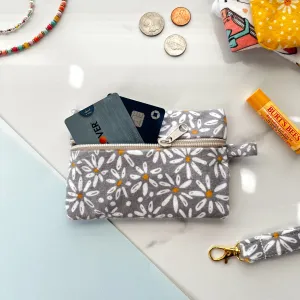 Zipper Fabric Pouch, Small Coin Purse for Women